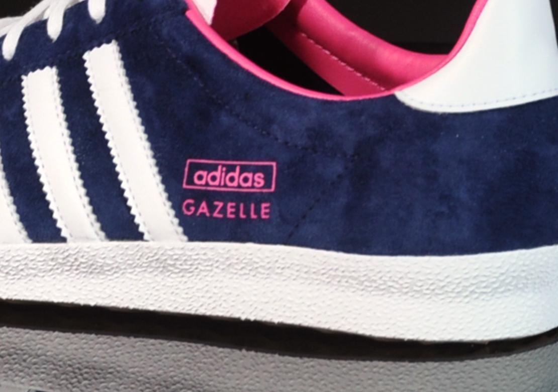 Adidas gazelle femme bleu marine fashion rose